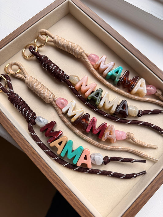 MAMA Chunky Letter Bag/Key Charm