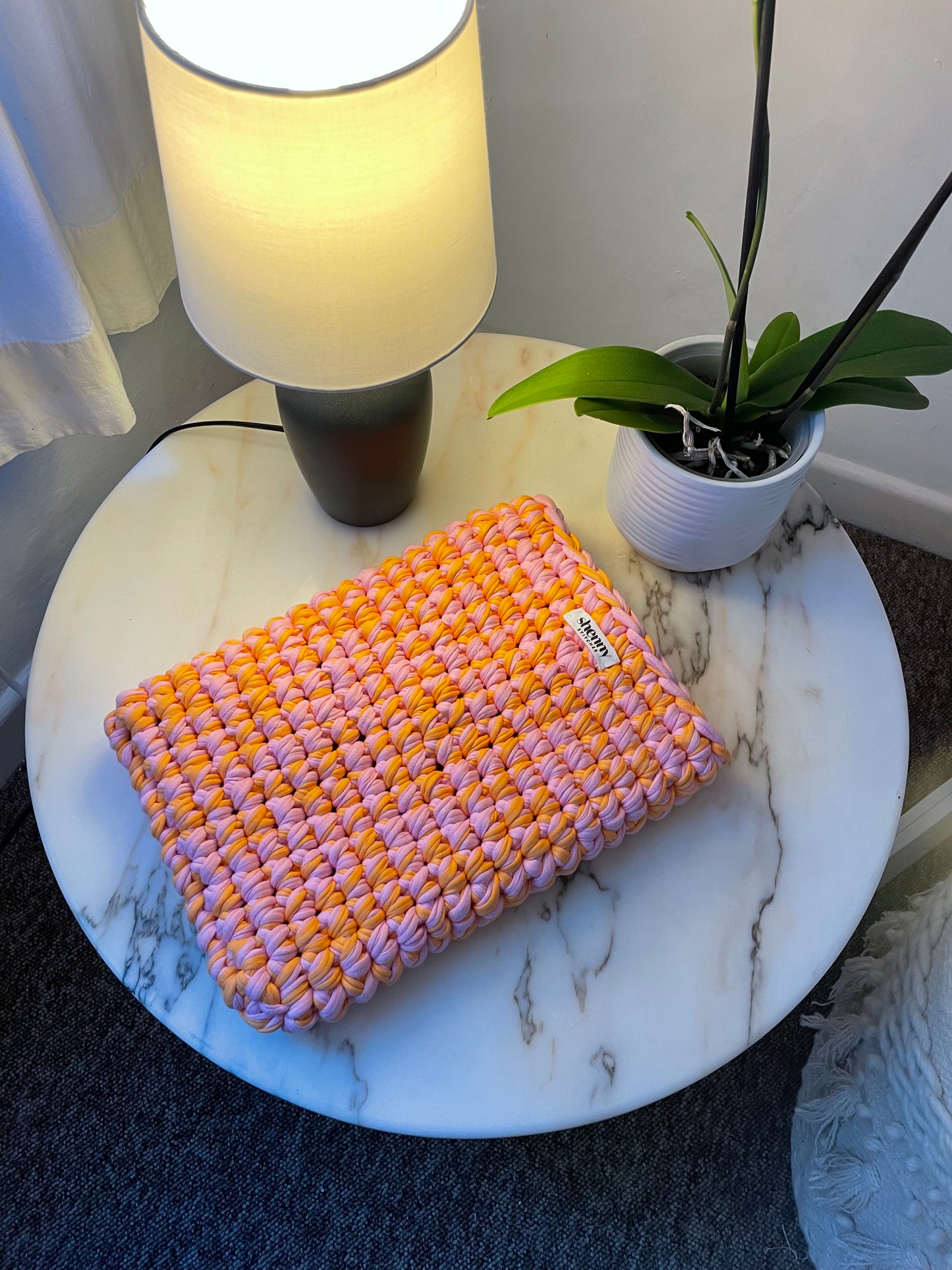 laptop case - pink & orange